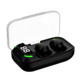 Rechargeable Hearing Aids for Seniors,Nearly Invisible,Intelligent Noise Reduction and Bluetooth for Mild to Moderate Hearing Los-Black