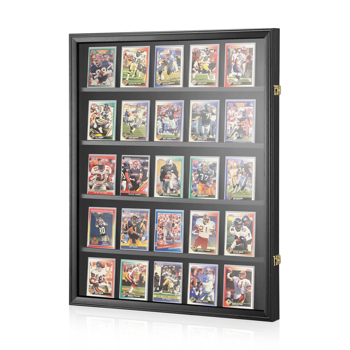 thumbnail image 2 of Pennzoni Display Lockable Graded Card Display Case - Wall Frame For 12 PSA Baseball Cards (3 Compartments) 2 of 4
