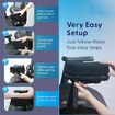 2Pcs Memory Foam Office Chair Arm Pads, Office Chair Armrest Covers Provide Elbow Cushion and Relieve Pressure