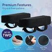 2Pcs Memory Foam Office Chair Arm Pads, Office Chair Armrest Covers Provide Elbow Cushion and Relieve Pressure