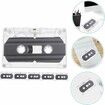 7 Pcs Blank Cassette Tapes 30 Minute Recordable Clear Audio Cassette Tape for Speech Music Recording, Audio Tapes