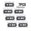 7 Pcs Blank Cassette Tapes 30 Minute Recordable Clear Audio Cassette Tape for Speech Music Recording, Audio Tapes