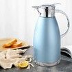 1.8L Thermal Carafe, Insulated Stainless Steel Dispenser for Coffee, Tea, Hot Water, Keep 12 Hours Hot or 24 Hours Cold, Blue