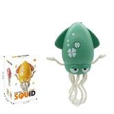 Electric Auto-Avoid Octopus Toy Dancing Squid Kids Toy LED Light Music Electric Octopus  Type C Charging Christmas Gift COL Green