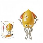 Electric Auto-Avoid Octopus Toy Dancing Squid Kids Toy LED Light Music Electric Octopus  Type C Charging Christmas Gift COL Yellow