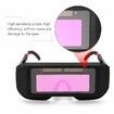 Professional Solar Energy Auto Darkening Welding Safety Dustproof Goggles Anti-Glare UV Weld Glasses With 10 Protective Lenses And Storage Case