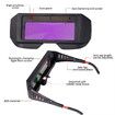 Professional Solar Energy Auto Darkening Welding Safety Dustproof Goggles Anti-Glare UV Weld Glasses With 10 Protective Lenses And Storage Case