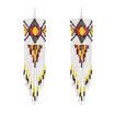 Handmade Pierce Earrings Creative Bohemian Chandelier Teardrop Bead Dangle Drop Earrings Ethnic Gypsy Tassel Hoops