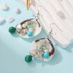 Blind Box 2Pairs Handmade Pierce Earrings Creative Bohemian Chandelier Teardrop Bead Dangle Drop Earrings Ethnic Gypsy Tassel Hoops