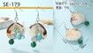Blind Box 2Pairs Handmade Pierce Earrings Creative Bohemian Chandelier Teardrop Bead Dangle Drop Earrings Ethnic Gypsy Tassel Hoops