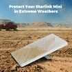 Starlink Mini Protective Cover Case, Starlink Mini Accessories Silicone Protective Case for Starlink Mini Dish, White