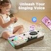 DJ Mixer Toys for Kids, Electronic Musical DJ Toys with Lights and Songs, Sound Effects with Microphone, Birthday Gifts for Boys Girls, White