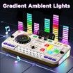 DJ Mixer Toys for Kids, Electronic Musical DJ Toys with Lights and Songs, Sound Effects with Microphone, Birthday Gifts for Boys Girls, White