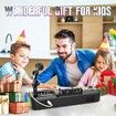 DJ Mixer Toys for Kids, Electronic Musical DJ Toys with Lights and Songs, Sound Effects with Microphone, Birthday Gifts for Boys Girls, Black