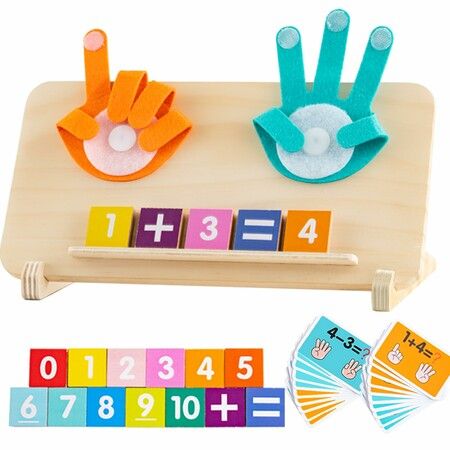 Montessori Toys for Age3+,Preschool Learning Toys,Educational Math manipulatives Number Counting Blocks,Birthday Christmas Stocking Stuffers
