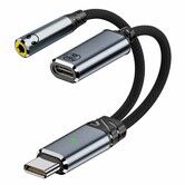 Type-C to 3.5mm Audio Cable Aux Audio Jack Android  Earpods and PD 100W Fast Charge Splitter Listen and Charge  Karaoke Live Streaming Gaming