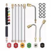 9 Pack Pressure Washer Extension Wand Upgrade Power Washer Lance with Nozzle Tips 4000 PSI