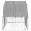 Chicken Run with Roof 2.5x2x2.25 m Galvanised Steel