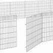 Free Range Animal Enclosure 24-Panel 54x60 cm Galvanised Iron