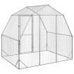 Chicken Run 2.5x2x2.25 m Galvanised Steel