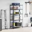 5-Layer Heavy-duty Shelf Anthracite Steel&Engineered Wood