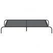 Elevated Dog Bed Black 150x90x20 cm Textilene and Steel
