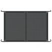 Elevated Dog Bed Black 150x90x20 cm Textilene and Steel