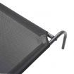 Elevated Dog Bed Black 150x90x20 cm Textilene and Steel