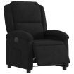 Electric Recliner Chair Black Velvet