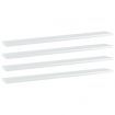 Bookshelf Boards 4 pcs High Gloss White 80x10x1.5 cm Engineered Wood