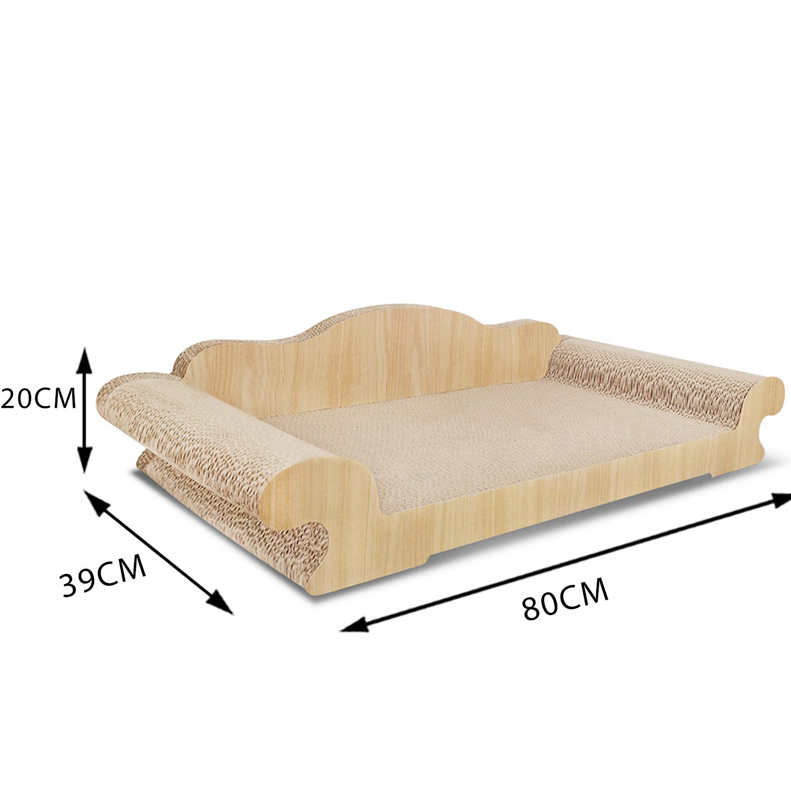 Cat Scratching Post Toy Bed Scratcher Corrugated Cardboard Pet Furniture Couch Sofa Shape  Pad Indoor Kitten Nest Play Lounge