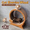 Cat Exercise Wheel Toy Running Exerciser Treadmill Scratching Furniture Scratcher Board Roller Indoor Kitten Play Gym Kitty Training Sports Equipment