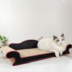 Cat Scratching Post Pet Bed Scratcher Toy Corrugated Cardboard Furniture Couch Sofa Shape Pad Indoor Kitten Nest Play Lounge  80 x 39 x 20cm