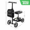 Knee Scooter Walker Steerable Mobility Walking Equipment Wheelchair Medical Crutch Broken Foot Ankle Leg Surgery Injury