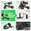 Knee Scooter Walker Steerable Mobility Walking Equipment Wheelchair Medical Crutch Broken Foot Ankle Leg Surgery Injury
