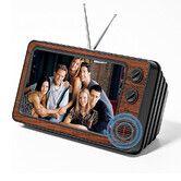 Retro TV Amplifier Phone Screen Magnifier, Gifts for Dad Mom 3D HD Mobile Phone Screen Magnifying Enlarger for Movies Videos, Brown