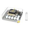 Auto Egg Incubator 48-60 Eggs Hatcher Breeder Automatic Turning Stop Humidity Control Hatching Chicken Duck Bird Quail Poultry Water Refill Candler