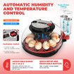 Digital Egg Incubator 12-24 Eggs Hatcher Breeder Automatic Hatching Machine Chicken Duck Bird Pigeon Quail Poultry Auto Turner Water Adding Candler