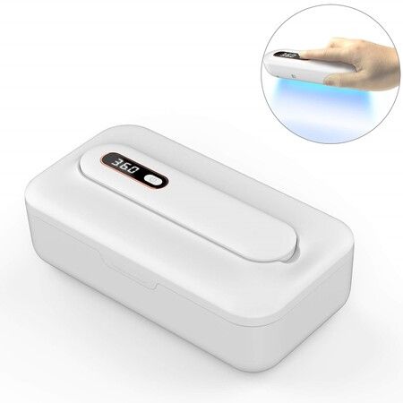 UV Sterilizer Box With Ultraviolet Germicidal Lamp,UV Sterilization Sanitizing For Cellphone,Makeup Tool,Jewelry,Glasses,Keys,Earpods,Watches