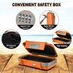 Portable Safe Lock Box with Combination Lock