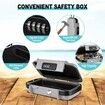 Portable Safe Lock Box with Combination Lock
