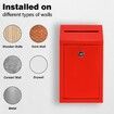 Metal Donation Box with Lock,Wall Mounted,Suggestion Box,RED,Cash Drop Box with Slot,1-Pack