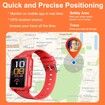 GPS Phone Watch for Seniors,Elderly Smart Watch with Fall Detection 4G Voice Call SOS Emergency Call Monitoring,Pink