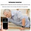 Elderly Smart Watch With Fall Detection,SOS Positioning Bracelet GPS Tracker,Alert Devices SPersonal Alarm With Emergency Assist Button,Black