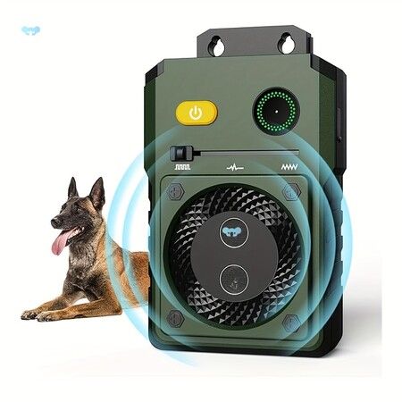 Anti Barking Control Device for Dogs, Rechargeable Ultrasonic Dog Barking Deterrent Devices Up to 50 Ft Range with 3 Modes,Green