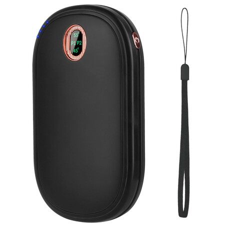 Hand Warmers,10000 mAh Hand Heater Rechargeable Pocket Hand Warmer with Multi Heating Level Suitable For Indoor Outdoor,Camping Color Black