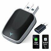 Apple CarPlay Android Auto 2 in 1 2025 new Plug and Play Wireless for Android Car Play Auto Bluetooth Android Auto Adapter iOS