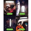 Solar Camping Lights Rechargeable, 3 Lighting Modes, IP66 Waterproof Inflatable Lamp for Hiking, Backpacking, Survival, Collapsible Tent Lights