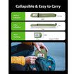 Solar Camping Lights Rechargeable, 3 Lighting Modes, IP66 Waterproof Inflatable Lamp for Hiking, Backpacking, Survival, Collapsible Tent Lights