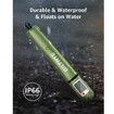 Solar Camping Lights Rechargeable, 3 Lighting Modes, IP66 Waterproof Inflatable Lamp for Hiking, Backpacking, Survival, Collapsible Tent Lights